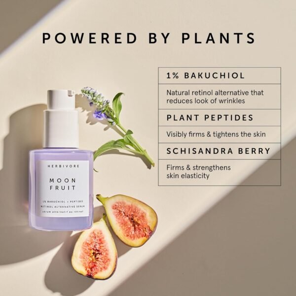 HERBIVORE Bakuchiol Retinol Alternative - Bakuchiol + Peptides, Smooths Skin, Reduces Fine Lines, Wrinkles & Puffiness, Plant-based, Vegan, Cruelty-free - Image 3