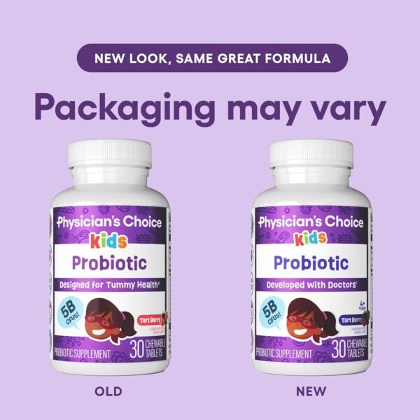 Physician's CHOICE Probiotics for Kids - 7 Diverse Strains, Organic Prebiotics, Vitamins & Minerals - Clinically Studied L. Rhamnosus GG - Immune & Digestive Support - No Sugar or Artificial Dyes - Image 8