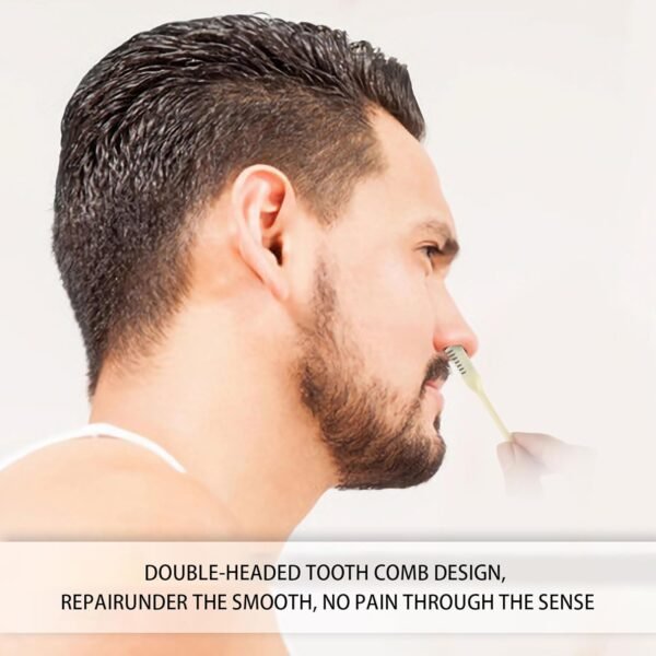 Unisex Nose Hair Trimmer, Stainless Steel and PP Rubber, Ergonomic Design, 360 Spinning Blades, Double Head Functionality, Easy to Carry - Image 7
