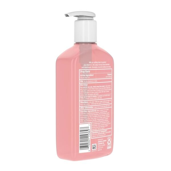 Neutrogena Oil-Free Salicylic Acid Pink Grapefruit Pore Cleansing Acne Wash and Facial Cleanser with Vitamin C, 9.1 fl. oz - Image 8
