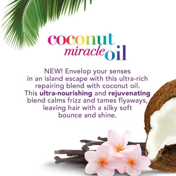 OGX Extra Strength Refresh Restore + Dry Shampoo, Coconut Miracle Oil, 5 Ounce - Image 5