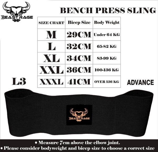 BEAST RAGE Fitness Bench Press Strength Band, Adjustable Weightlifting Slingshot Blaster,Weight Lifting Resistance Band, Bench Press Slingshot for Elbow Fitness,Chest Builder,Powerlifting - Image 5