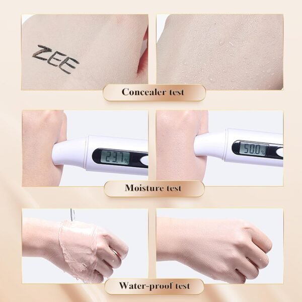 Air Cushion CC Cream - Mushroom Head CC Cream Foundation, Moisturizing BB Cream Foundation Makeup Long-Lasting Matte Concealer for Even Skin Tone (Buff Beige, 1 PCS) - Image 9