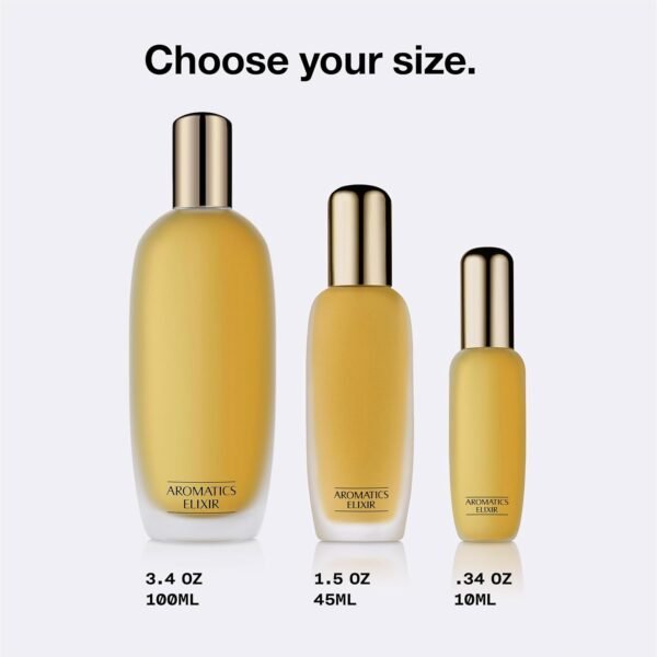 Clinique Aromatics Elixir Eau de Parfum Spray | Notes of Bulgarian Rose, Ylang Ylang, Patchouli, Jasmine + Vetiver - Image 7