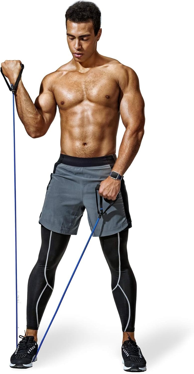 Resistance Bands with Handles and Door Anchor, Gym Resistance Tubes for Strength Training, Exercise Bands for Working Out, Physical Therapy, Home Workouts, Pilates & Crossfit - Image 6