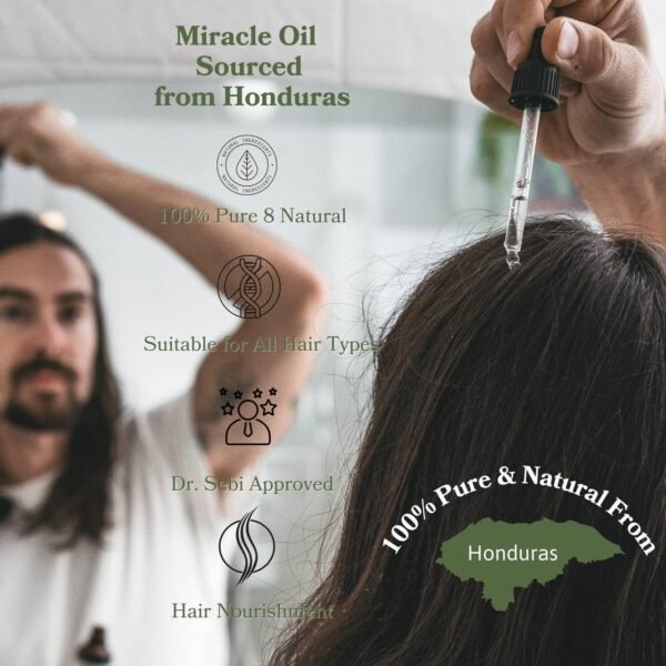 Batana Oil for Hair Growth Raw from Honduras, Dr Sebi Organic Raw Batana Oil, 100% Natural and Pure Hair Growth Oil Solution for Men & Women - Image 6