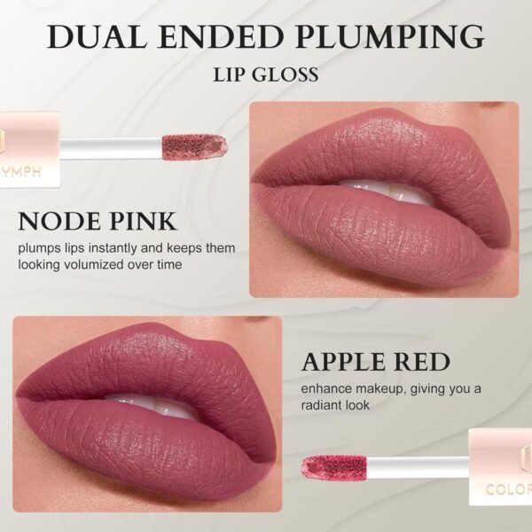 Color Nymph All In One Makeup Kit For Teens And Girls With Waterproof Handbag Makeup Kit Included 9 Colors Matte And Pearl Eyeshadow Palette Liquid Blush, Double Ended Lipgloss Concealer Brush Mascara - Image 5