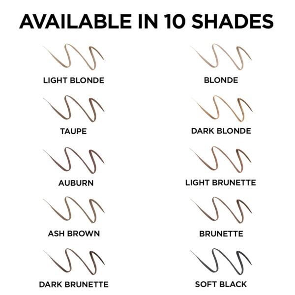 L'Oreal Paris Makeup Brow Stylist Definer Waterproof Eyebrow Pencil, Ultra-Fine Mechanical Pencil, Draws Tiny Brow Hairs and Fills in Sparse Areas and Gaps, Brunette, 0.003 Ounce (1 Count) - Image 9