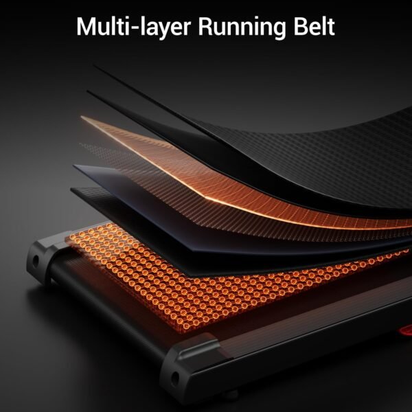Folding Treadmills for Home, 2.5 HP Quiet Brushless Foldable Treadmill with Pulse Sensor, 7.5 MPH, 265 LBS Capacity - Image 6