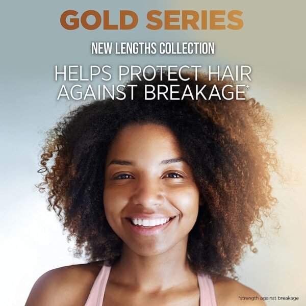 Pantene Gold Series New Lengths Anti-Breakage Defense Serum, Infused with Apricot Oil, Protects & Strengthens, for Natural, Textured, Curly, Coily Hair, Sulfate Free, 3 Fl Oz - Image 7