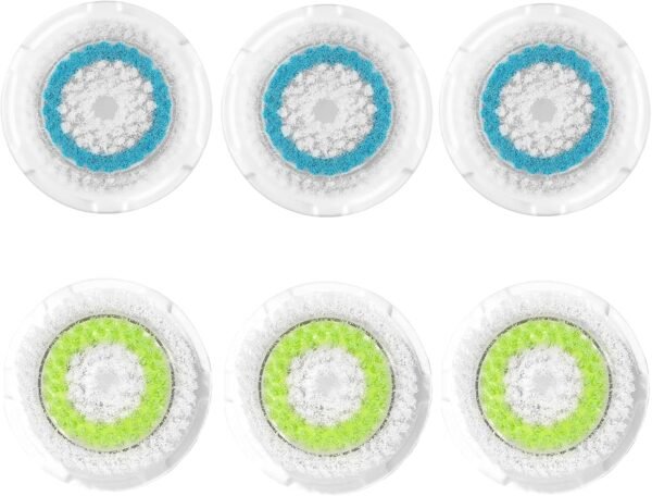 Facial Cleansing Brush Heads,Face Brush Head Replacements Compatible with Clarisonic Mia 1, Mia 2, Mia Fit, Alpha Fit, Smart Profile Uplift,Deep Pore and Sensitive（6 Pack） - Image 2