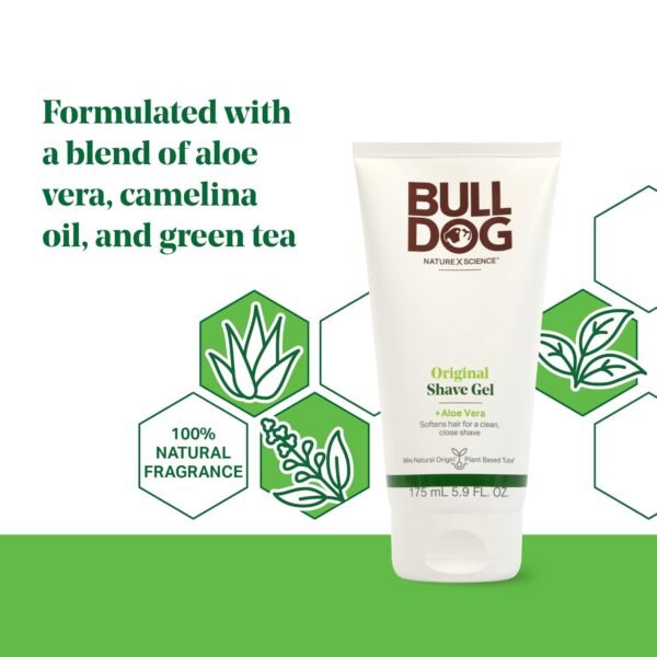 Bulldog Mens Skincare and Grooming Original Shave Gel, 5.9 Ounce - Image 3