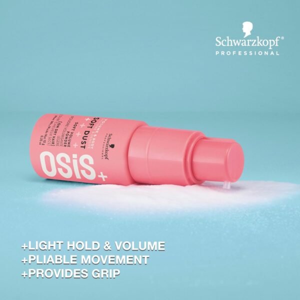 OSiS+ Soft Dust – Volume Spray Powder for Root Lift, Subtle Texture and Natural Shine – Lightweight Volumizing and Texturizing Powder – Light Weight Treatment, 0.35 oz - Image 3