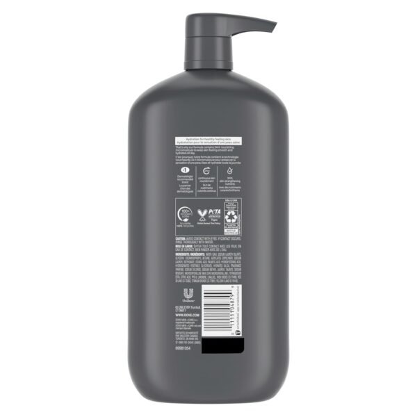 DOVE MEN + CARE Body and Face Wash Exfoliating Deep Clean 3 Count for Men, with 24-Hour Nourishing Micromoisture Technology Body Wash, 30 oz - Image 3