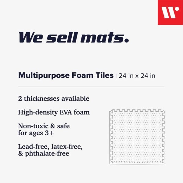 We Sell Mats 3/8 Inch Thick Multipurpose Exercise Floor Mat - Image 3