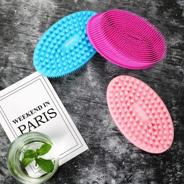TDHDIKE Silicone Body Scrubber Loofah - Set of 3 Soft Exfoliating Body Bath Shower Scrubber Loofah Brush for Sensitive Kids Women Men All Kinds of Skin - Image 8