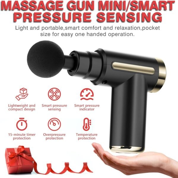 Massage Gun,Massage Gun Deep Tissue for Pain Relief with 4 Massage Heads & 6 Speeds, Birthday Gifts for Mom Dad Men Woman - Image 7