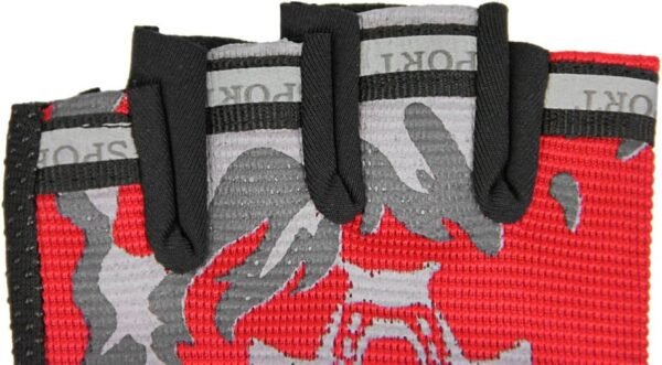 Kids Fingerless Cycling Gloves Mittens Breathable Non-Slip Shock-Absorbing Kids Riding Bike Gloves Girls Boys Fishing Bicycle Roller Skating Hunting Climbing Half Finger Outdoor Sports Gloves - Image 4
