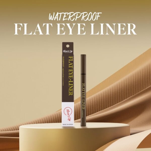 NOON'S UP Flat Eye-Liner - Waterproof Liquid Eyeliner Pen | Ultra-Slim & Bold Ash Brown Eyeliner Liquid | Quick Dry Waterproof Eyeliner Pen | Eye-Defining Brown Liquid Eyeliner 0.018 Fl Oz - Image 3