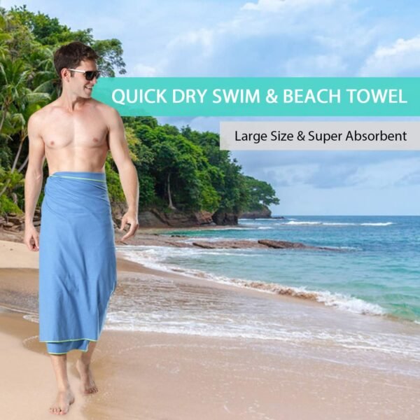 Your Choice Microfiber Travel Towel, Fast Drying Towel for Camping, Travel, Beach, Gym, Backpacking, Sports and Swimming. Sweat Absorbent, Lightweight and Ultra Compact - Image 7