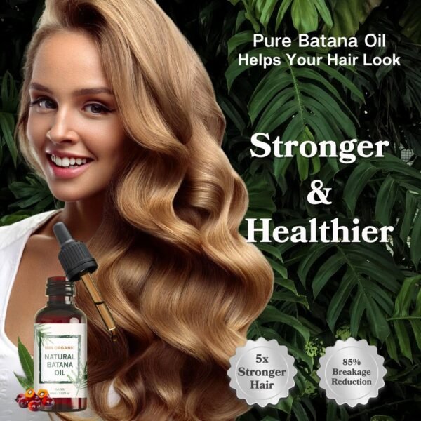 Batana Oil for Hair Growth Raw from Honduras, Dr Sebi Organic Raw Batana Oil, 100% Natural and Pure Hair Growth Oil Solution for Men & Women - Image 4
