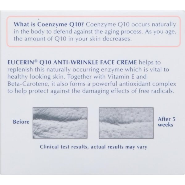 Eucerin Q10 Anti-Wrinkle Face Cream, Unscented Face Cream for Sensitive Skin, 1.7 Oz Jar - Image 17