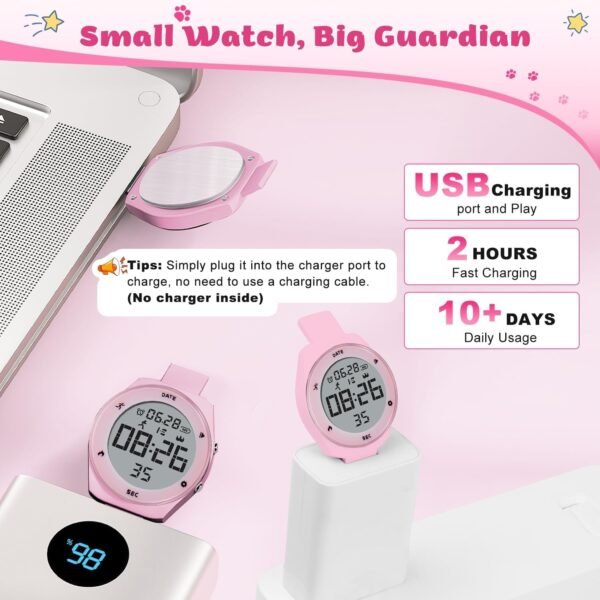 NN BEN NEVIS Kids Watch, Digital Watch for Boys Girls, Sport Watch with Fitness Tracker, Alarm Clock, Stopwatch, No App and Waterproof, Watch for Kids Ages 5-12 - Image 6