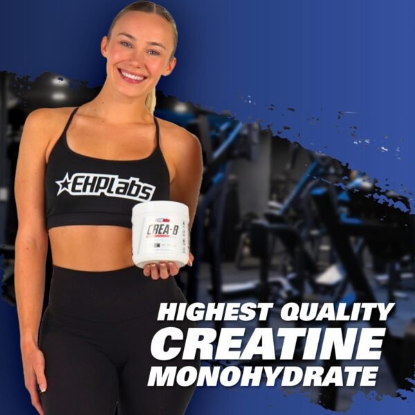 EHP Labs CREA-8 Micronized Creatine Monohydrate Powder - Creatine Powder for Muscle Growth, Increased Strength, Enhanced Energy Output and Improved Performance, Unflavored - 100 Servings (500g) - Image 8