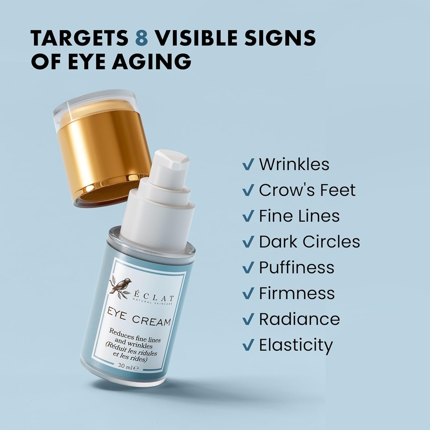 Under Eye Cream for Dark Circles and Puffiness - Eye Repair Cream Dark Circles Under Eye Treatment - Eye Cream Anti Aging Under Eye Serum Moisturizer Puffy Eyes Treatment Dark Circle - Image 4