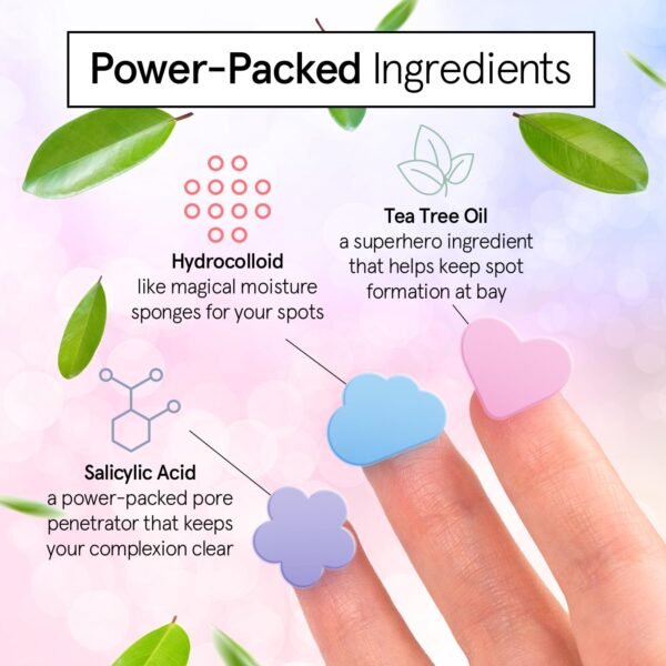 grace & stella Pimple Patches for Face - Cute Hydrocolloid Dots That Help Protect Acne & Reduce Redness - Fun Zit Stickers to Cover Blemishes - Dermatologist-Tested, Vegan (Multishape, 36 Count) - Image 5