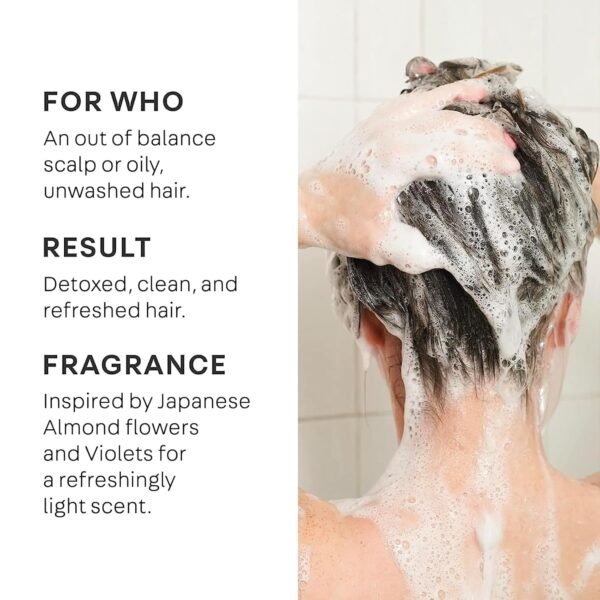 NATURELAB. TOKYO Perfect Clean Clarifying Scalp Scrub: 2-in-1 Shampoo and Scalp Scrub Hair Treatment to Clarify and Remove Product Buildup for Immense Shine I 8.1 OZ / 230G - Image 3