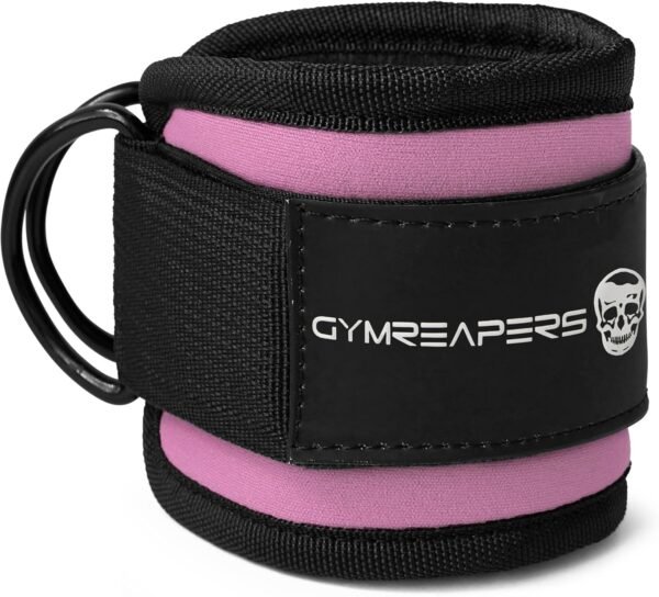 Gymreapers Ankle Straps (Pair) For Cable Machine Kickbacks, Glute Workouts, Lower Body Exercises - Adjustable Leg Straps with Neoprene Padding - Image 8