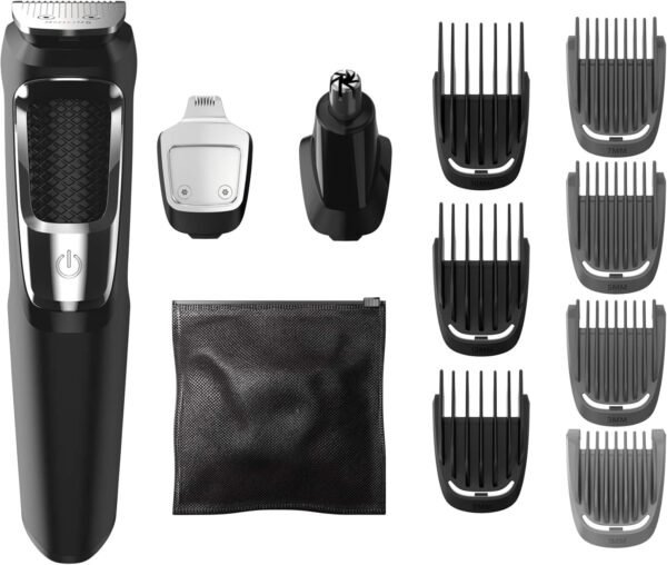 Philips Norelco Multigroom All-in-One Trimmer Series 3000 with 13 pieces - No Blade Oil Needed, MG3750/50 - Image 2