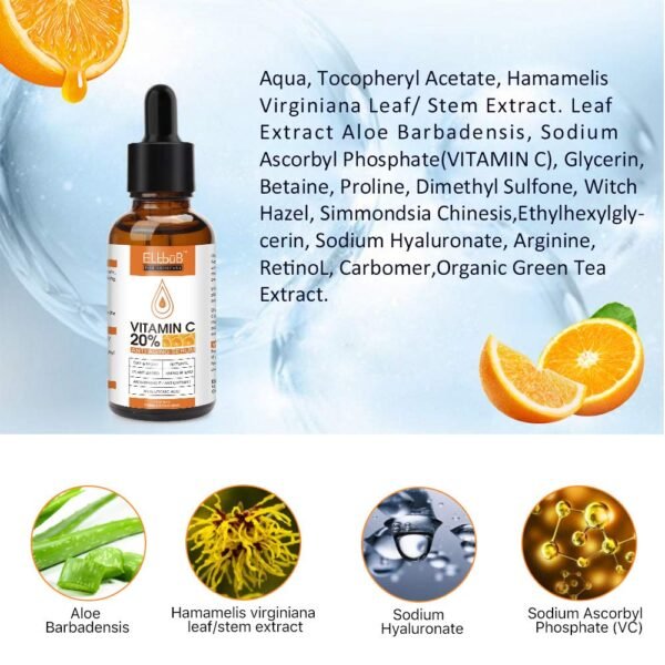 Day-Night Anti Aging Vitamin C Serum Retinol Serum For Face with Retinol & Amino Acids - Boost Skin Collagen,Hydrate & Plump Skin Facial Serum - Image 5