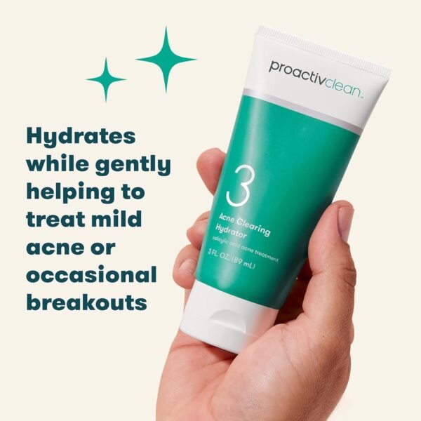 Proactiv Clean Acne Clearing Hydrator- Gentle Daily Face Moisturizer for Women and Men- Salicylic Acid Acne Treatment Cream Facial Lotion with Hyaluronic Acid and Vitamin E- 3oz - Image 7