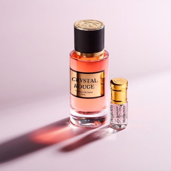 CRYSTAL ROUGE - Luxury Perfume Gift Set | Long-Lasting Niche Fragrance | Extrait de Parfum 50ml + Perfume Oil 3ml + Bonus 2 Samples | Unisex Scent Inspired by Iconic Perfumes - Image 9