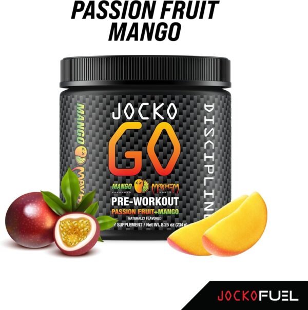 Jocko Fuel Pre Workout Powder with L-Citrulline, Nootropic & Caffeine for Endurance & Stamina - Keto, Sugar Free Blend for Distance Running, Cycling, Jiu Jitsu - 30 Servings (Mango) - Image 6