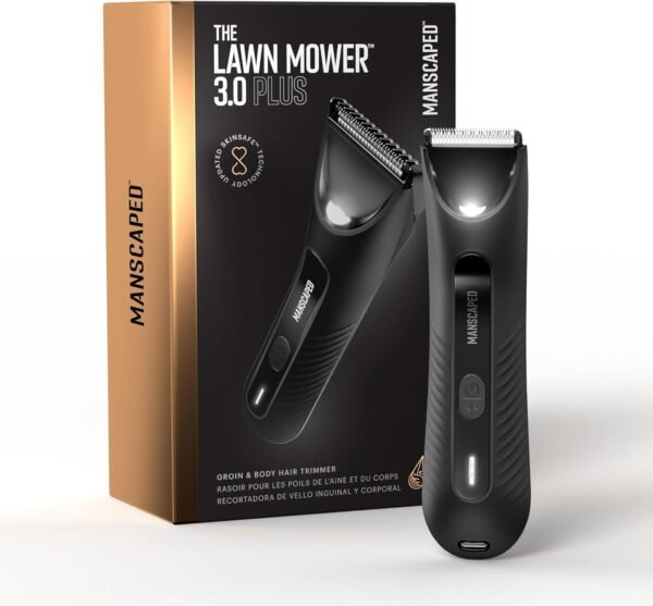 MANSCAPED® The Lawn Mower® 3.0 Plus Groin & Body Hair Trimmer – Updated SkinSafe™ Trimmer Blade, Waterproof Wet/Dry Groomer, USB-C Rechargeable, Men’s Wireless Ball Shaver - Image 2