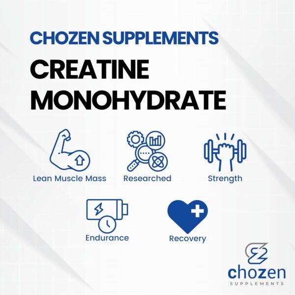 ChoZen Supplements Creatine Monohydrate Powder - 5g (5000mg) | Single Serve Packets | 35 Stick Packs | Keto Friendly | Vegan - Image 4