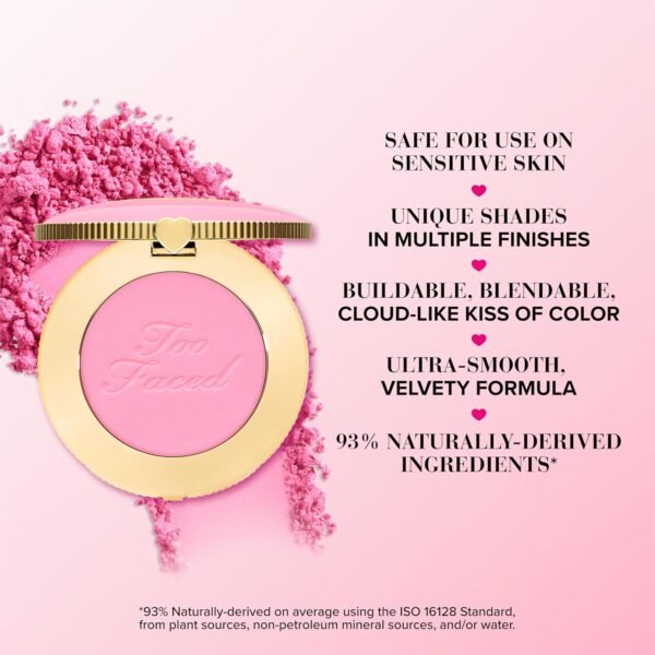 Too Faced Cloud Crush Blush | Buildable, Blendable, High Pigment Color, Vegan + Cruelty Free - Image 4