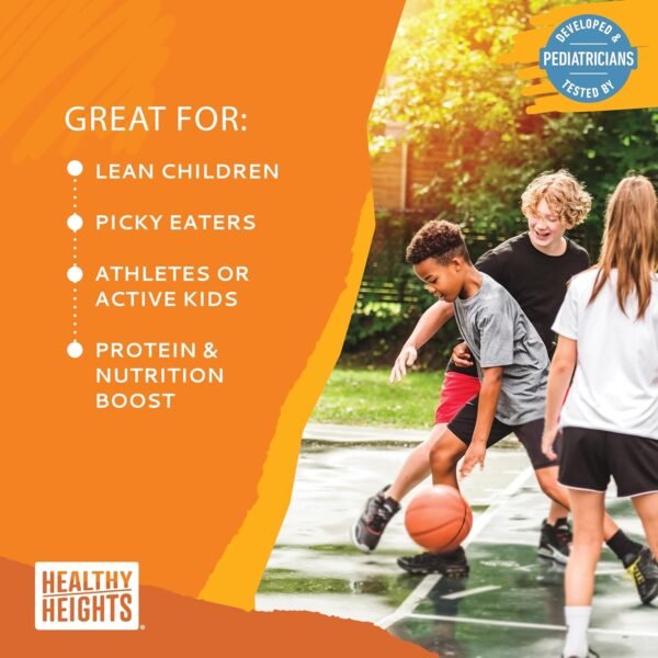 Healthy Heights Grow Daily Kids Protein Drink Mix (Chocolate) - High Protein Shake for Boys 10+ - Image 5
