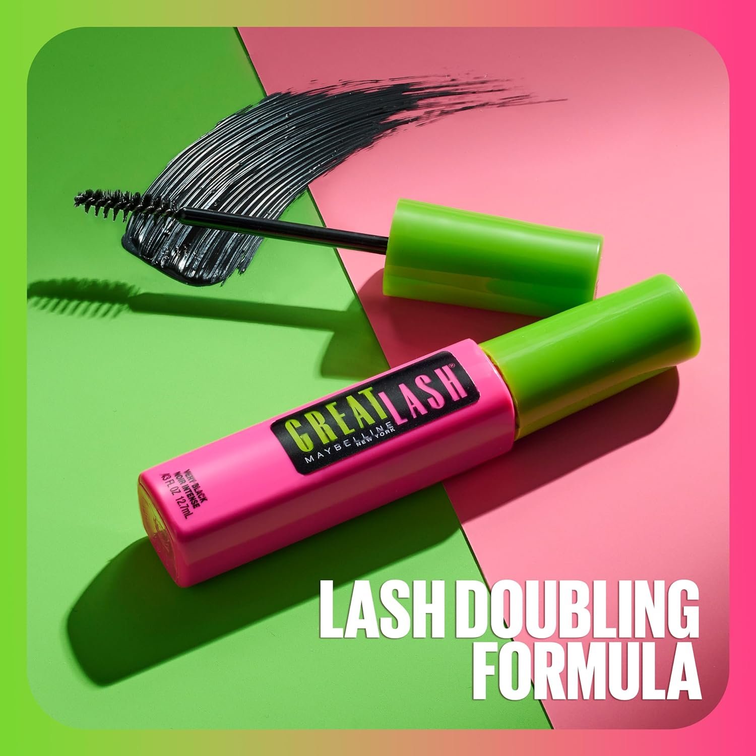 Maybelline Great Lash Curved Brush Washable Mascara, Volumizing, Lengthening and Curling Mascara, Very Black, 1 Count - Image 6