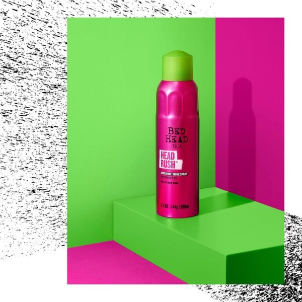 TIGI Bed Head Headrush Shine Hair Spray for Smooth Shiny Hair 5.3 oz - Image 7