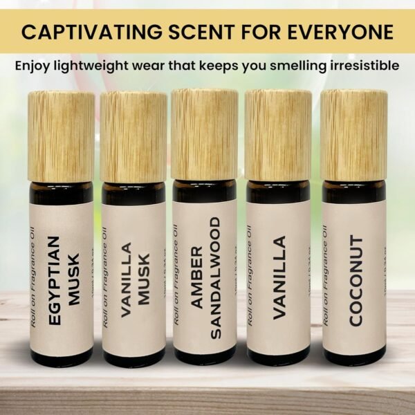 Geti Beauty Roll-On Perfume Oil for Women - Concentrated Body Fragrance Without Alcohol - Enduring Natural Essential Oil Blend in Travel-Ready 10ml Glass Bottle (Egyptian Musk) - Image 6