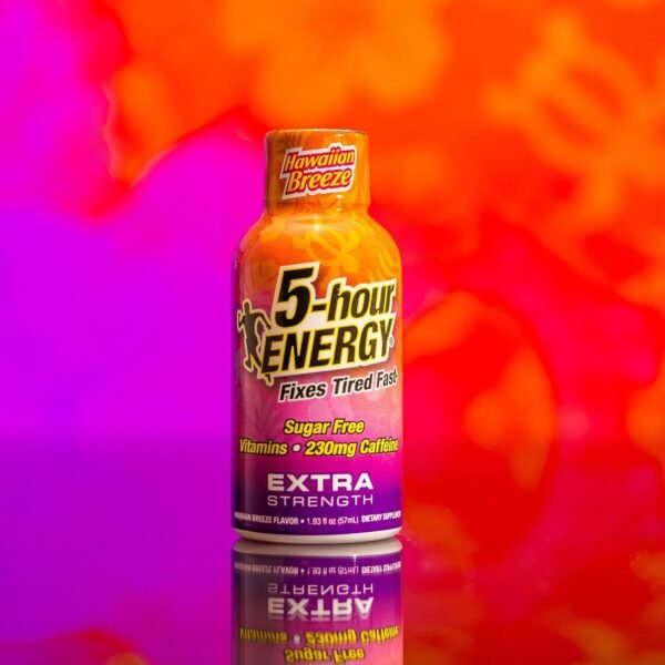 5-hour ENERGY Extra Strength Energy Shot, Hawaiian Breeze Flavor (1.93 oz. - 24 Count) Zero Calories & Sugar-Free 230 mg Caffeinated Energy Shot, Amino Acids & B Vitamins, Dietary Supplements - Image 3
