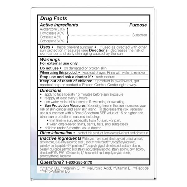 Olay Super Cream with Sunscreen SPF 30, 1.7 oz, Ultra Lightweight Face Moisturizer - Vitamin C & E, Hyaluronic Acid, Niacinamide, Collagen Peptide - Hydrate, Smooth, Brighten, Firm, and Protect - Image 15