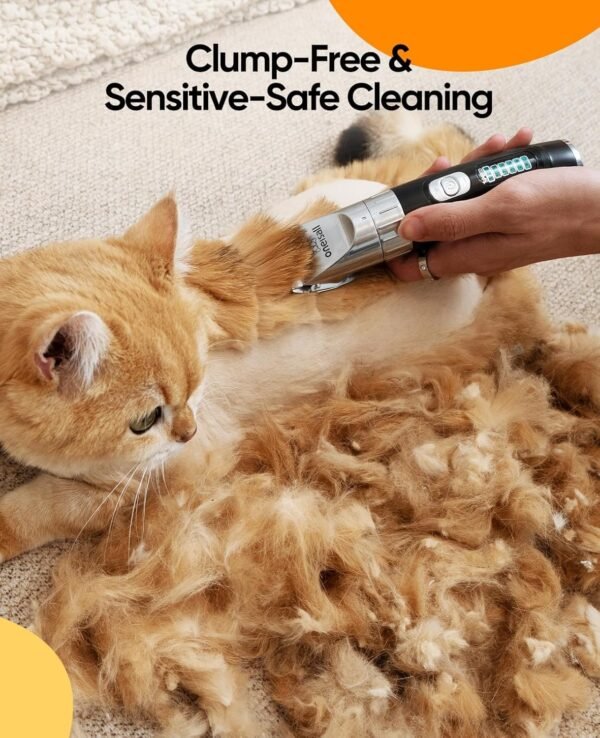 oneisall Cat Clippers,Quiet Cat Hair Trimmer for Matted Hair,Rechargeable Cat Grooming Supplies for Thick/Curly/Fin Hair,Cordless Cat Grooming Kit - Image 5