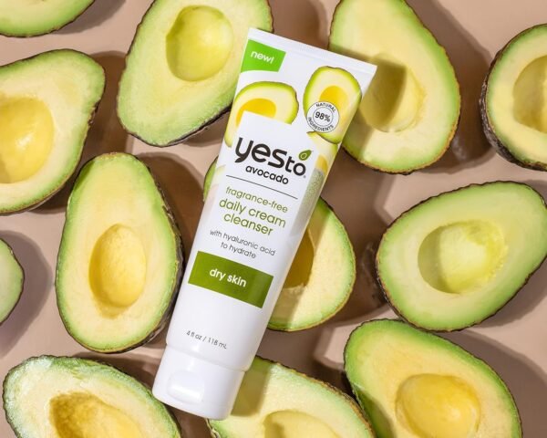 Yes To Avocado Fragrance Free Daily Cream Cleanser, Hydrating Face Wash That Removes Makeup & Impurities Leaving Skin Moisturized With Hyaluronic Acid & Glycerin, Natural Vegan & Cruelty Free, 4 Fl Oz - Image 8