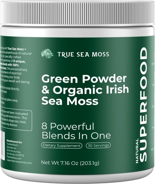 Greens Powder - 25 Organic Superfoods for Digestive and Gut Health with Probiotics, Turmeric and Ashwagandha - 30 Servings - Image 2