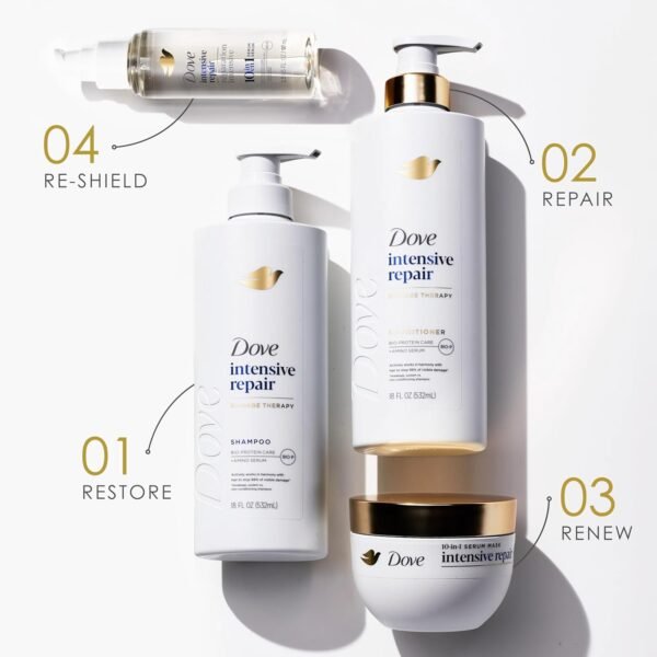 Dove Intensive Repair Amino Serum for Damaged Hair with Bio-Protein Care Technology 3.3 oz - Image 7